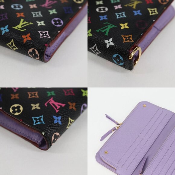LOUIS VUITTON Multicolor Portefeuille Insolite Wallet Black M60271 Auth yk18491V - Picture 16 of 16